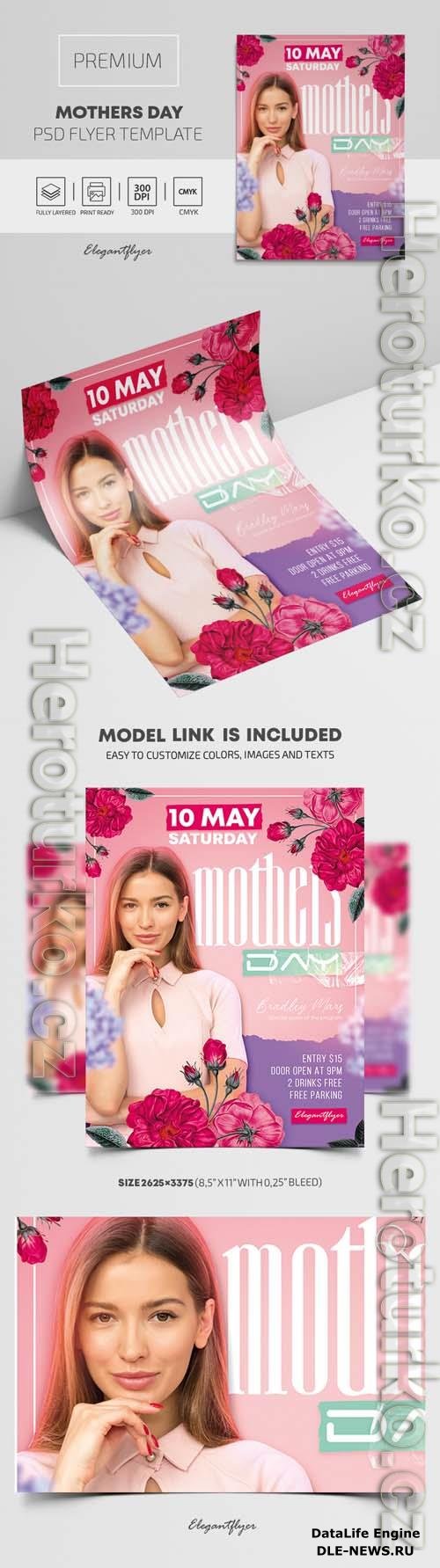 Mothers Day Premium PSD Flyer Template