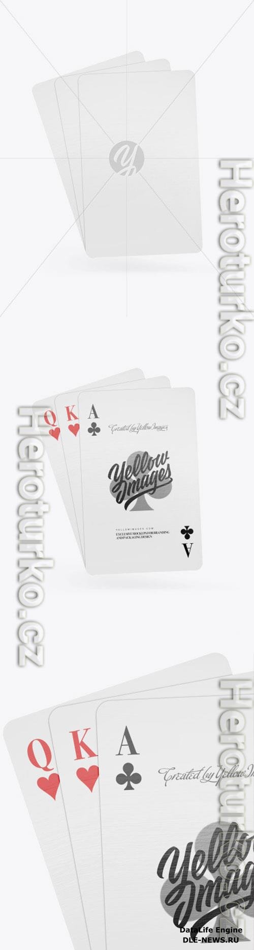 Three Playing Cards Mockup 86703