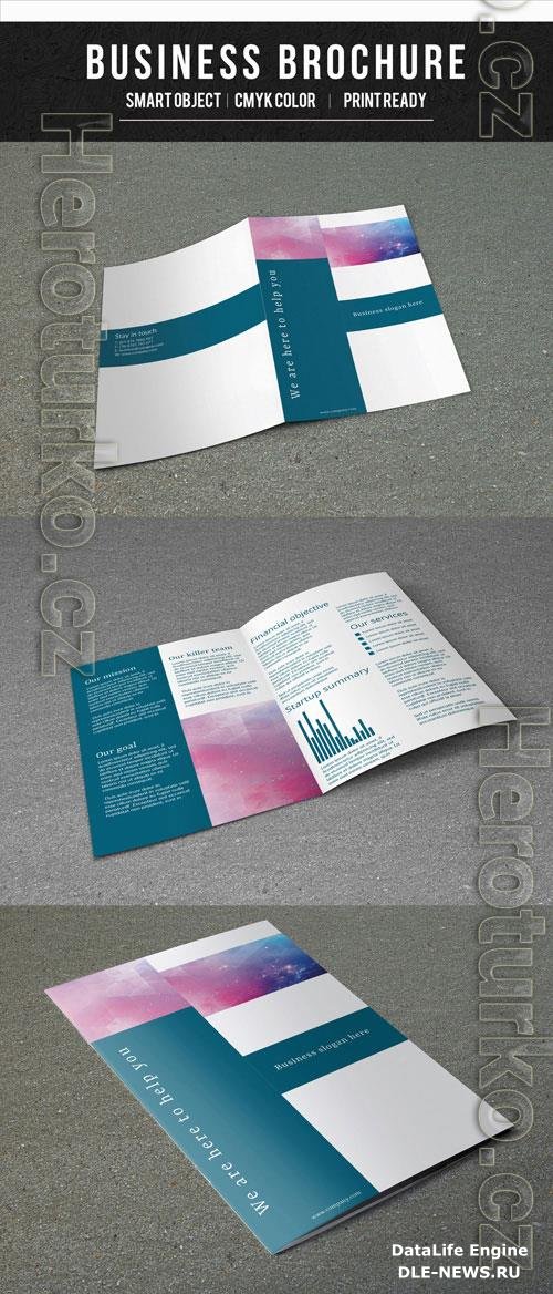 Teal Business Brochure Layout 4
