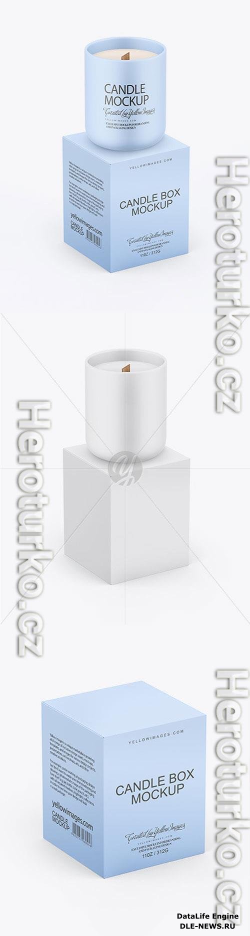 Paper Box W- Matte Candle Mockup 72872