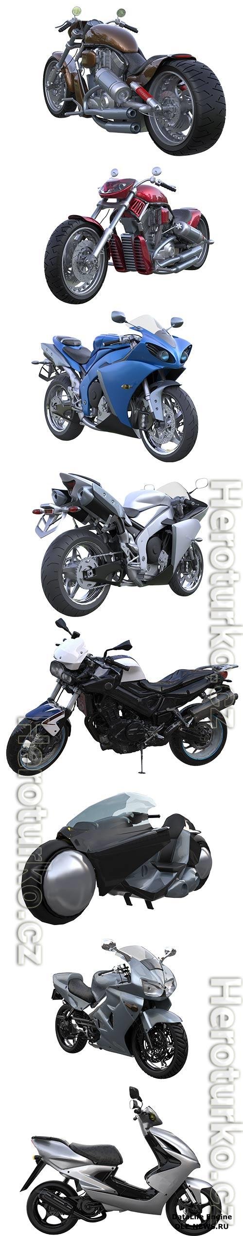 Motorcycle 3d Model Set