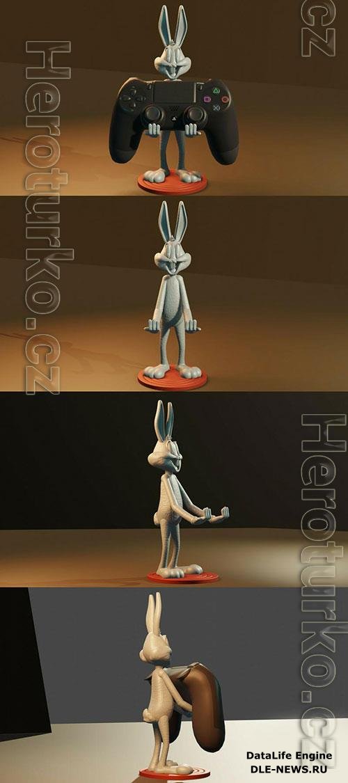 3D Print Models Bugs Bunny Gamepad Holder