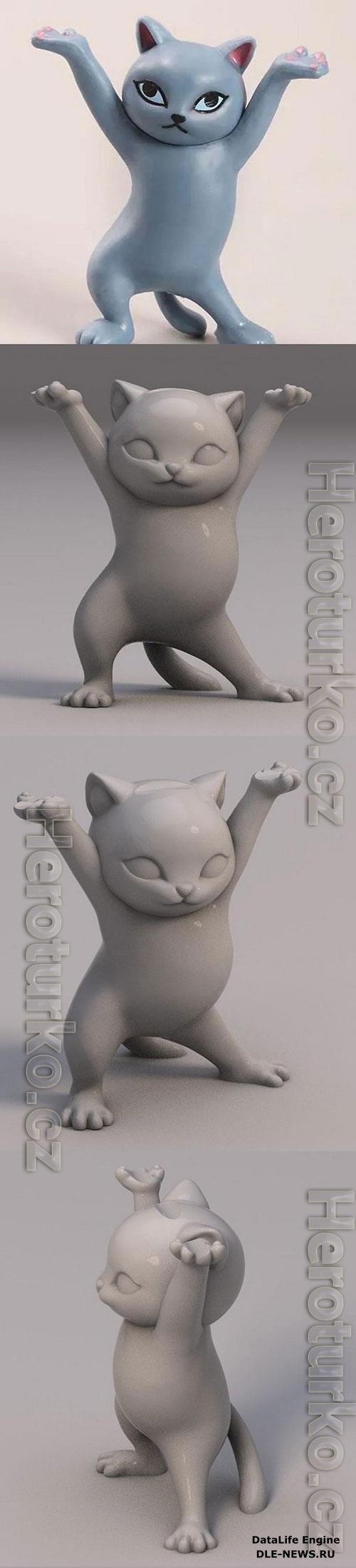 3D Print Models Cat Pen Holder