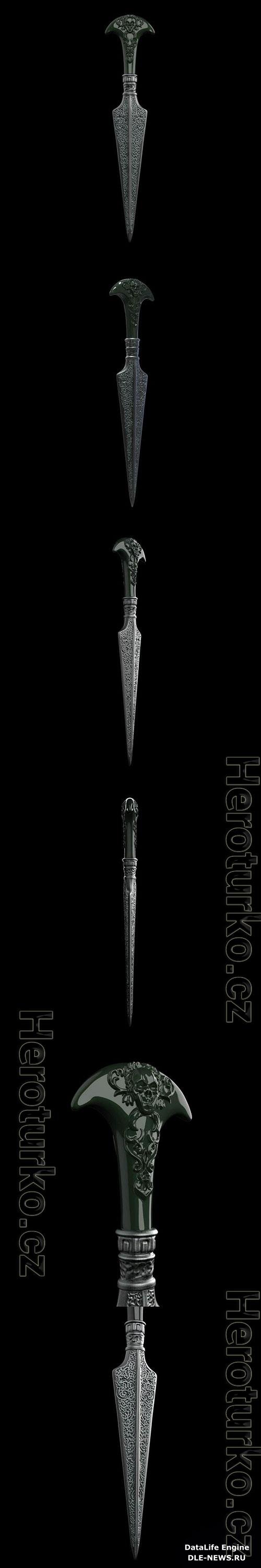 3D Print Models Bellatrix Lestrange Dagger - Harry Potter