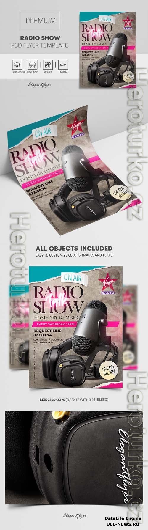 Radio Show Premium PSD Flyer Template