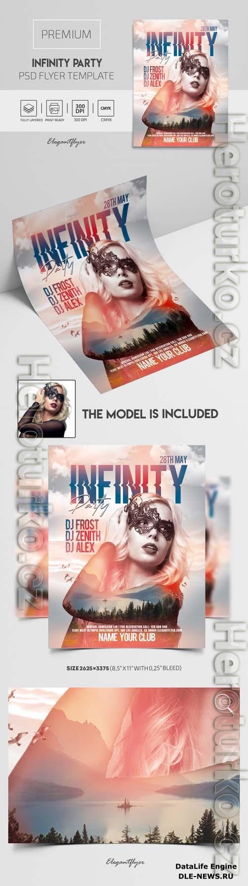 Infinity Party Flyer PSD Template