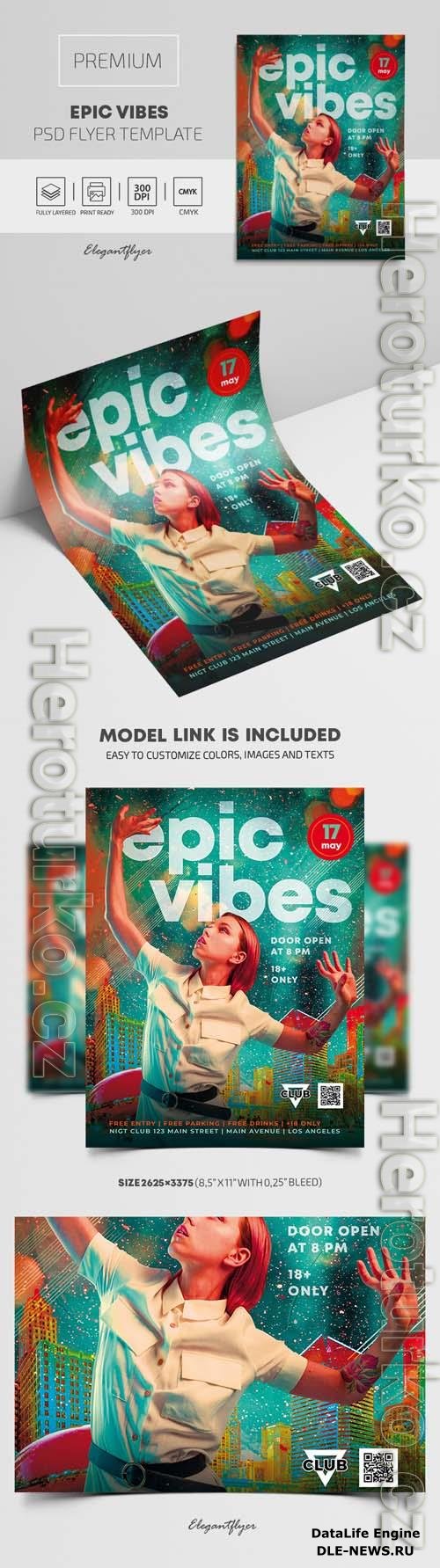 Epic Vibes Premium PSD Flyer Template