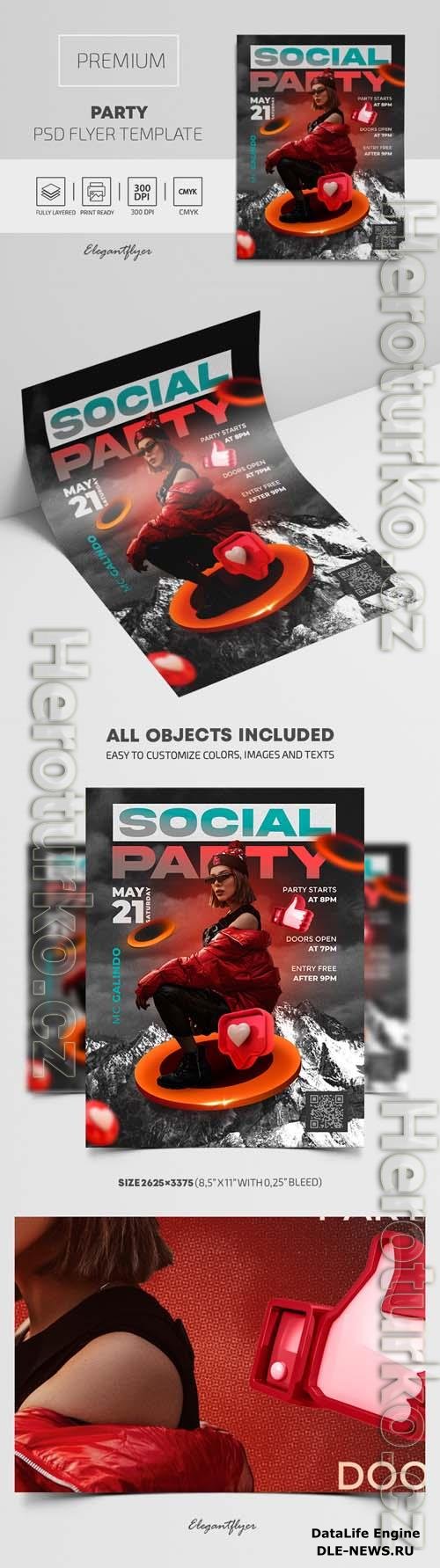 Party Premium PSD Flyer Template