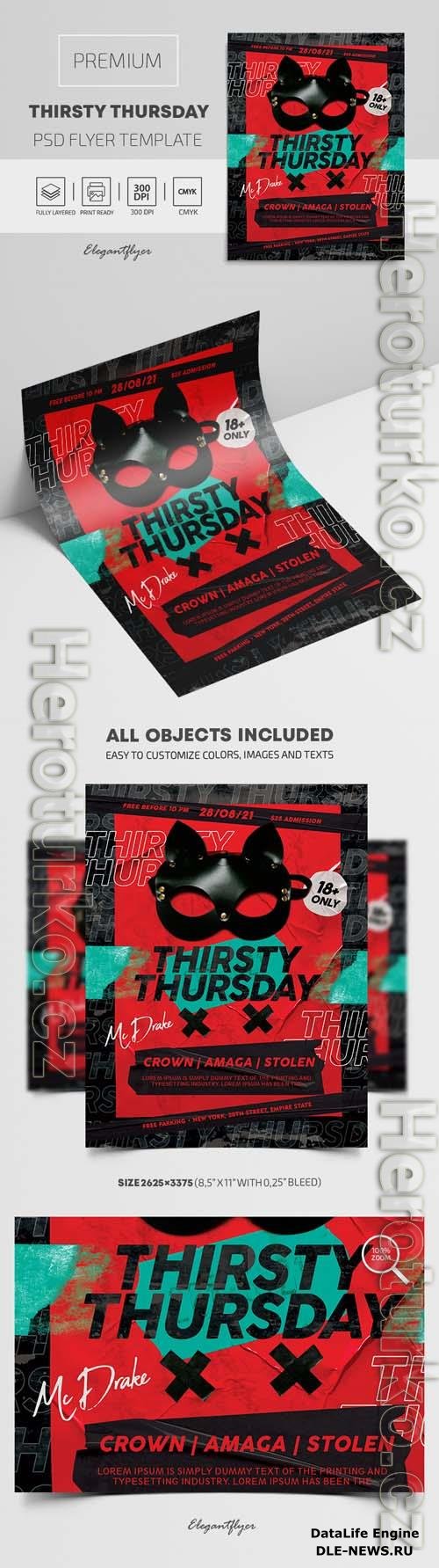 Thirsty Thursday Premium PSD Flyer Template