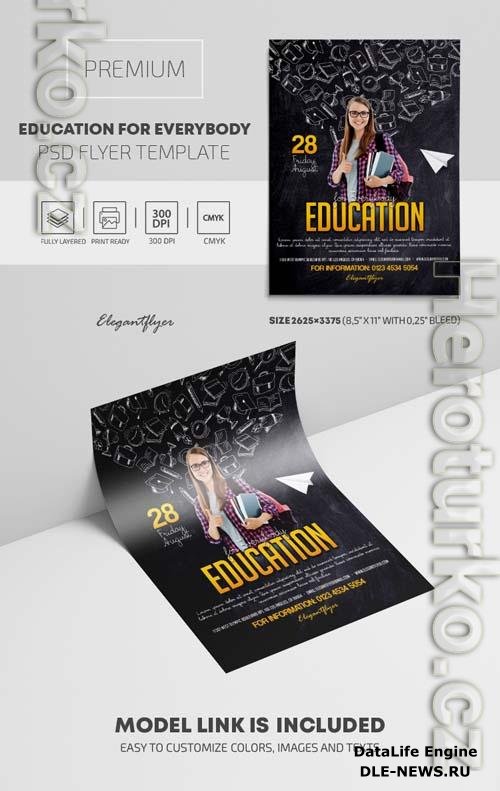 Education for Everybody PSD Flyer