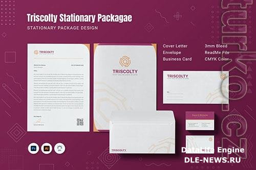 Triscolty Stationery device for brand identity