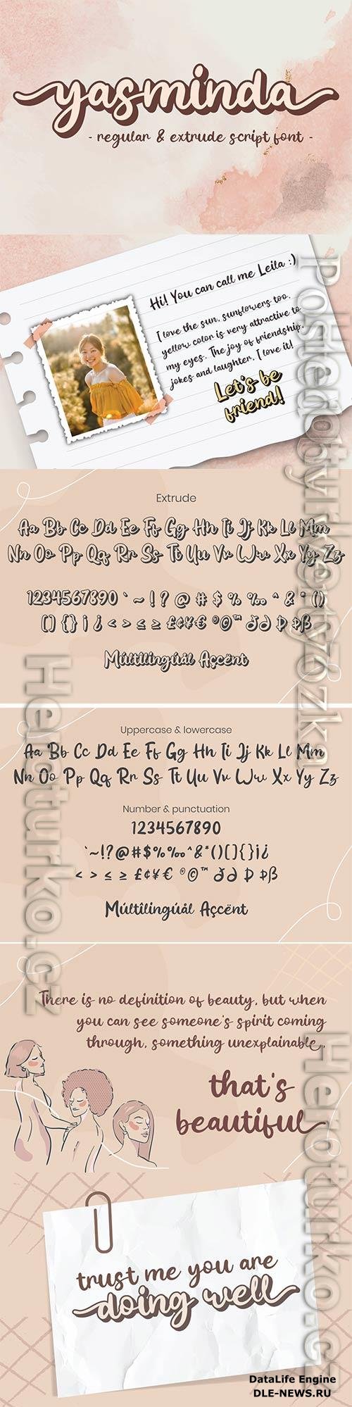 Yasminda - Script Font