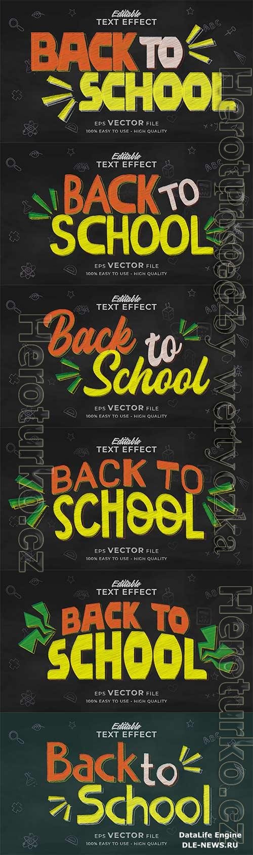 3d editable text style effect vector vol 817