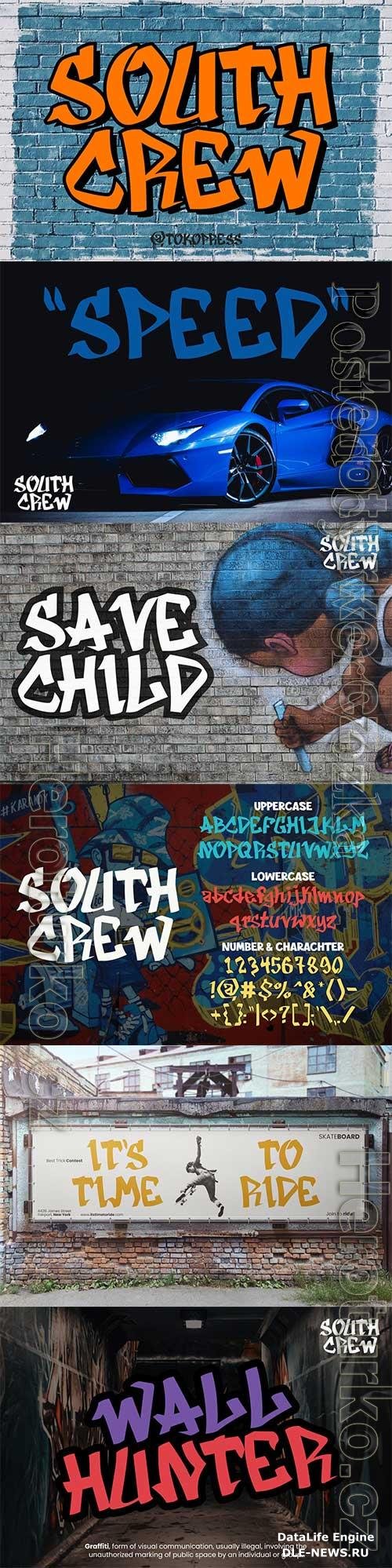 South Crew - graffiti font