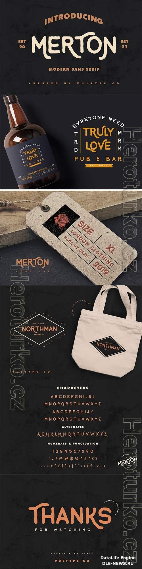 Merton Vintage Font