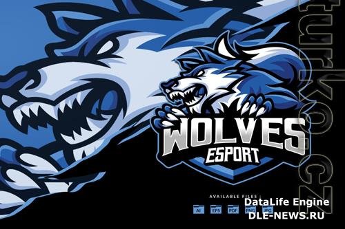 Wolves Mascot Logo