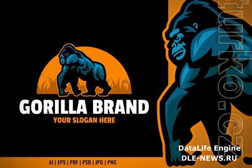 Walking Gorilla Logo Template