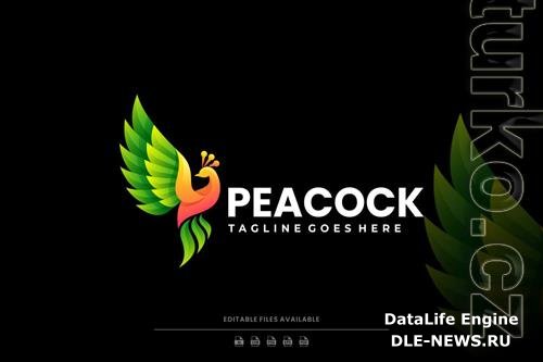 Peacock Gradient Colorful Logo