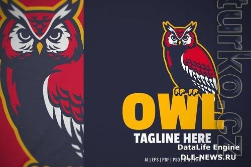 Owl Night Mascot Logo Template