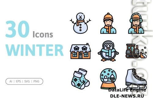 30 Winter Icons