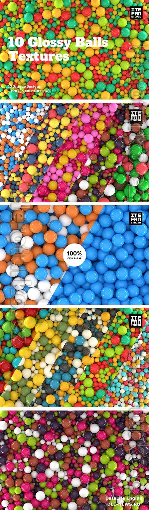 10 Glossy Balls Textures