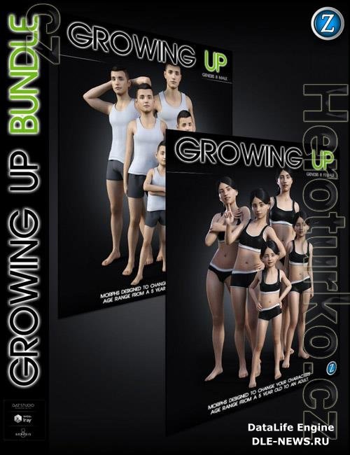 Growing Up Bundle for Genesis 8 Female and Male
