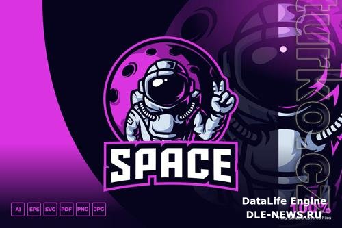 Astronaut Mascot Logo