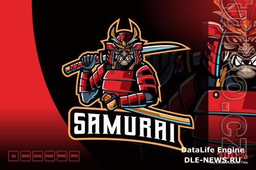 Samurai Mascot logo