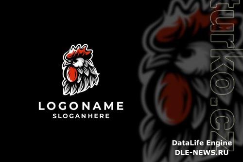 Rooster Head Logo Design