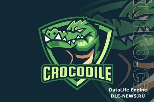 Green Crocodile Logo Design