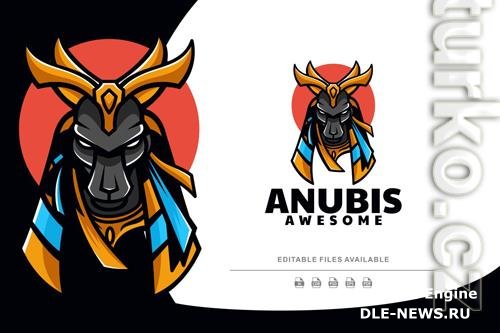 Anubis Color Mascot Logo