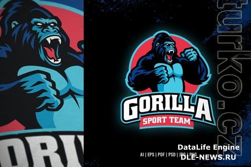 Angry Gorilla Sport and Esport Mascot Logo