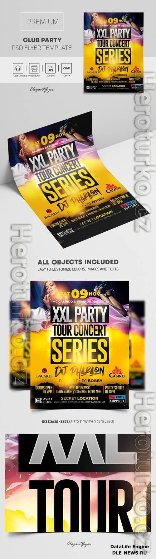 Club Party Premium PSD Flyer Template