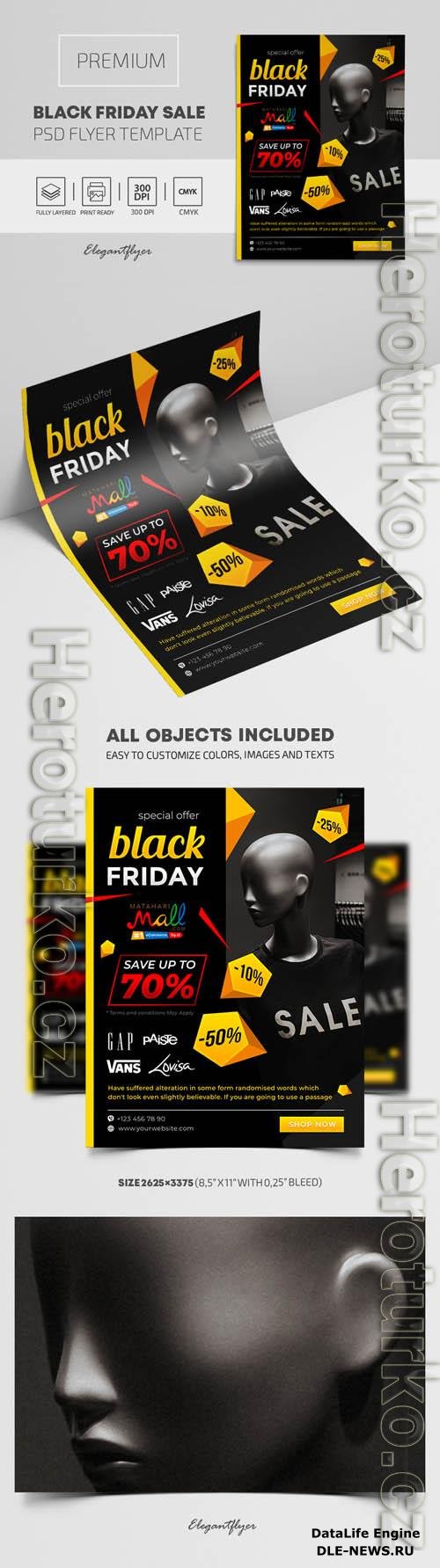 Black Friday Sales  Premium PSD Flyer Template