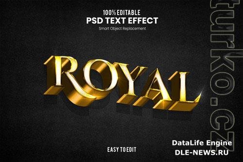 Royal text effect  psd design