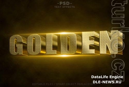 Golden text effects Premium Psd
