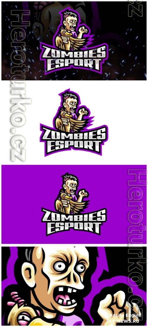 Zombies E-Sport and Sport Logo Template