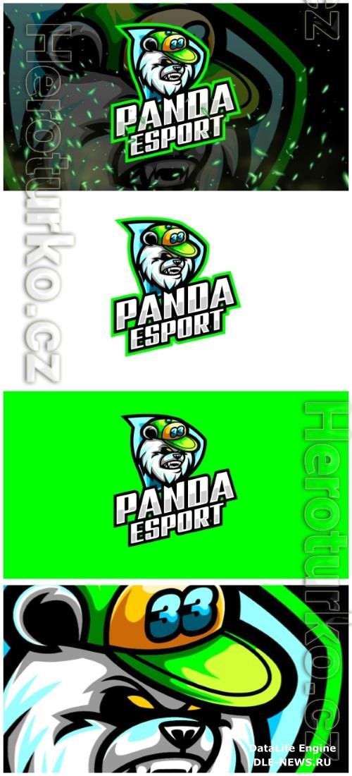 Panda E-Sport and Sport Logo Template