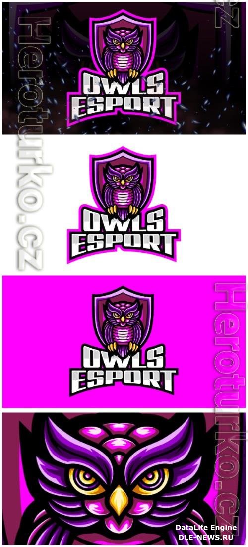 Owls E-Sport and Sport Logo Template