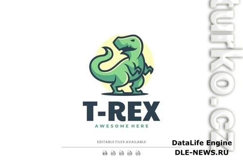 T - Rex Simple Mascot Logo