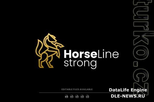 Horse Line Art Logo