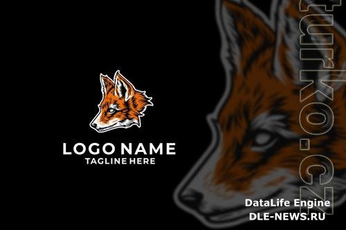 Fox Head Logo Design Vector