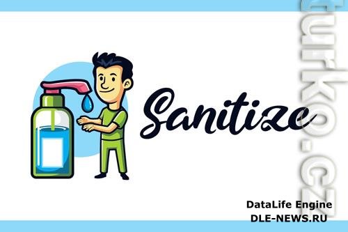 Sanitize - Medical and Healthcare Mascot Logo