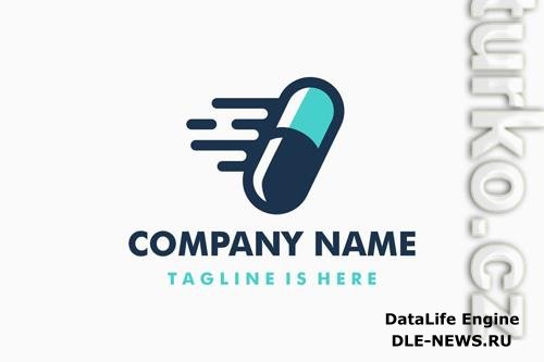 Capsule Medicine Delivery Logo