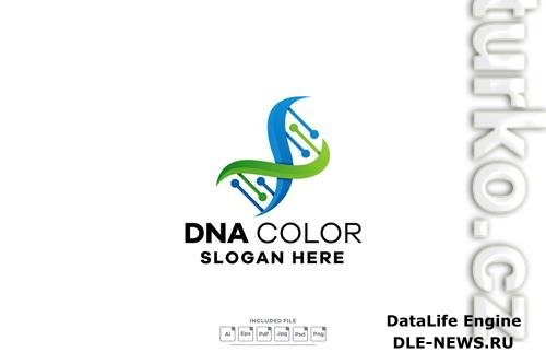 DNA Gradient Logo Template