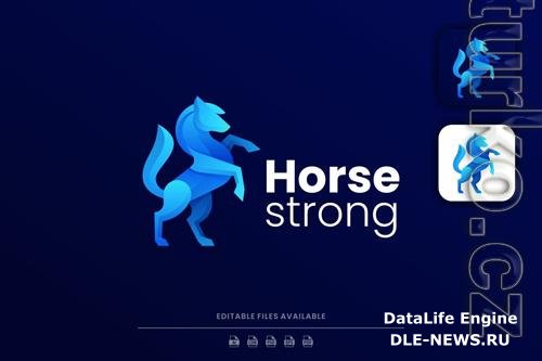 Horse Gradient Logo design templates