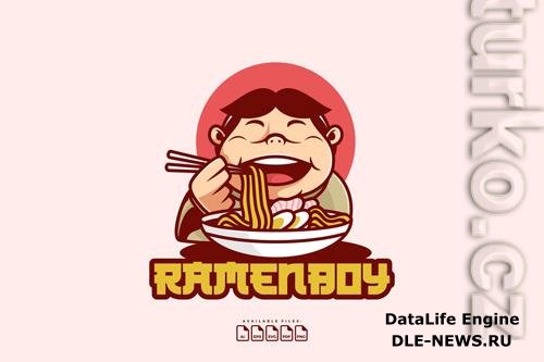 LOGO MASCOT RAMEN BOY design template