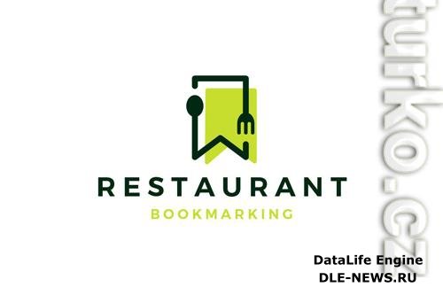 Food Bookmark Logo design template