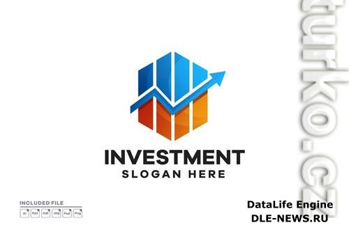 Business Investment Gradient Logo Design