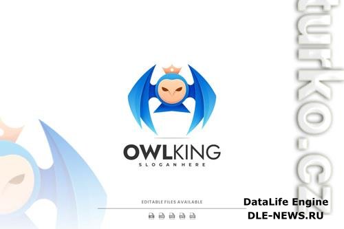 Owl king gradient logo